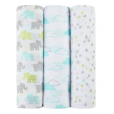 Ideal Baby by the makers of Aden + Anais 3pk Muslin Swaddles, Tall Tale