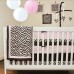 Pam Grace Creations Zara Zebra 10-Piece Crib Bedding Set